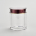 Pot cosmétique Pot de crème en verre transparent 100g